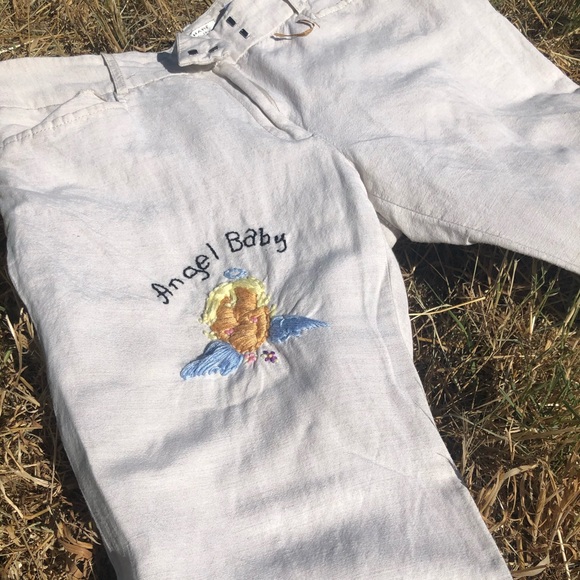 Angel baby embroidered bell bottoms - Picture 2 of 3